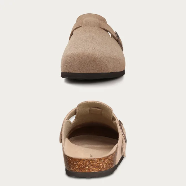 arch support sandals, arch support sandals women, suede clogs, suede mules, suede sandals